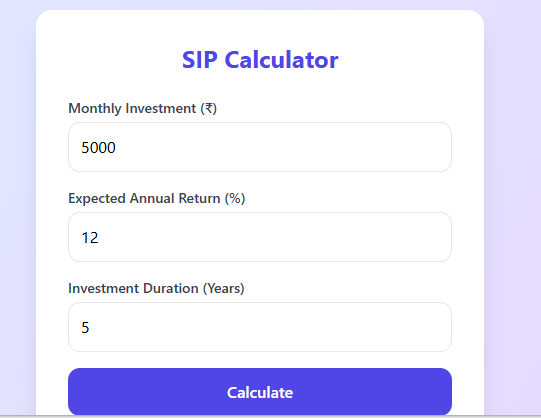 sip calculator